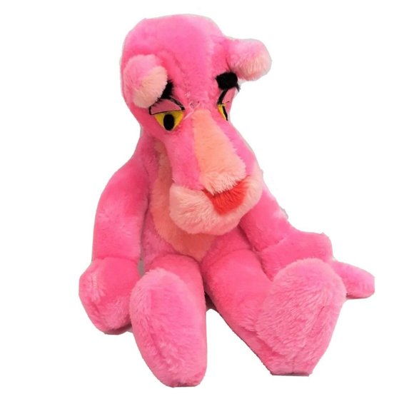 Vintage Mighty Star Pink Panther Plush 16″ Cartoon